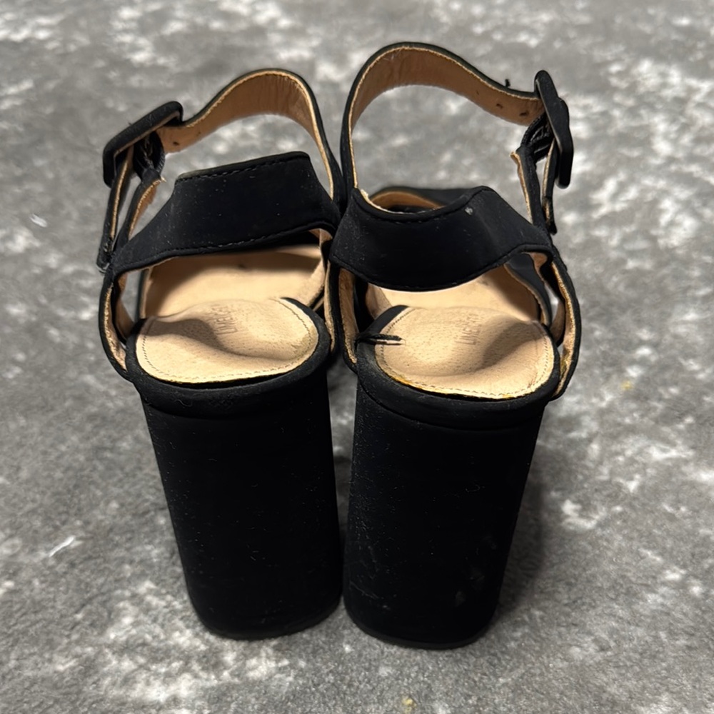 Limelight Black Strappy Heels View 3